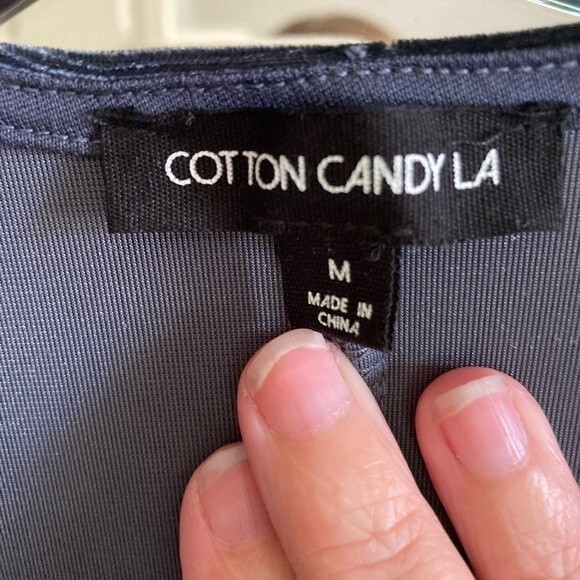 Cotton Candy Velvet Long Sleeve Dress size Medium - New with tags! - Picture 3 of 10